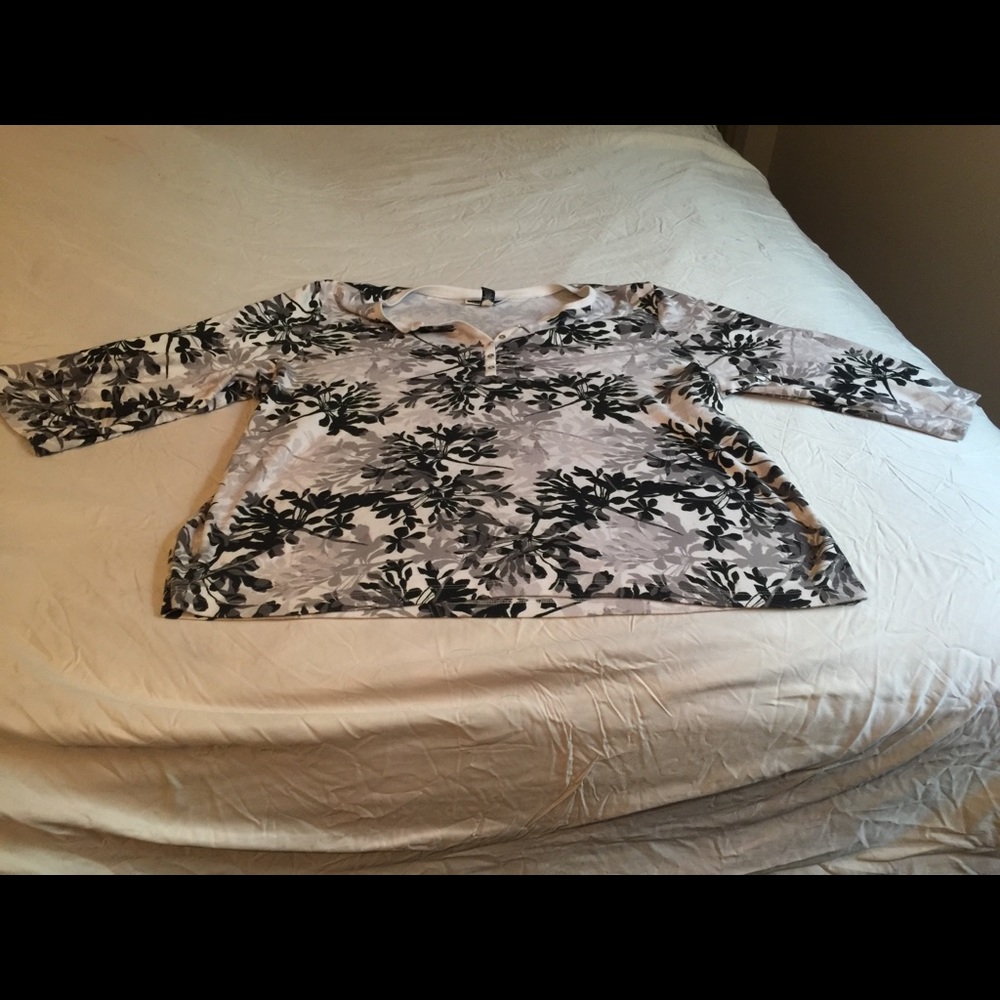 Blouse black and white Karen Scott